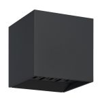 Eglo Wandlamp Calpi 2 Aluminium Antraciet Up & Down 3.3W 340lm - 830 Warm Wit | IP54