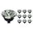Voordeelpak 10x Noxion Lucent LED Spot GU10 AR111 15W 850lm 40D - 930 Warm Wit | Beste Kleurweergave - Dimbaar -  Vervangt 75W