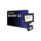 Noxion LED Floodlight Beamy G3.1 Zwart 20W 2200lm 100D - 830 Warm Wit | IP44 - Bewegings- en Lichtsensor - Symmetrisch 